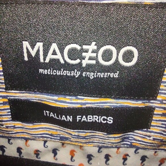 Maceoo Shirt Men's 2XL Fresh Seahorse White Short Sleeve - Picture 6 of 13